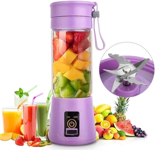 Mini Usb Rechargeable Portable Electric Fruit Juicer - 